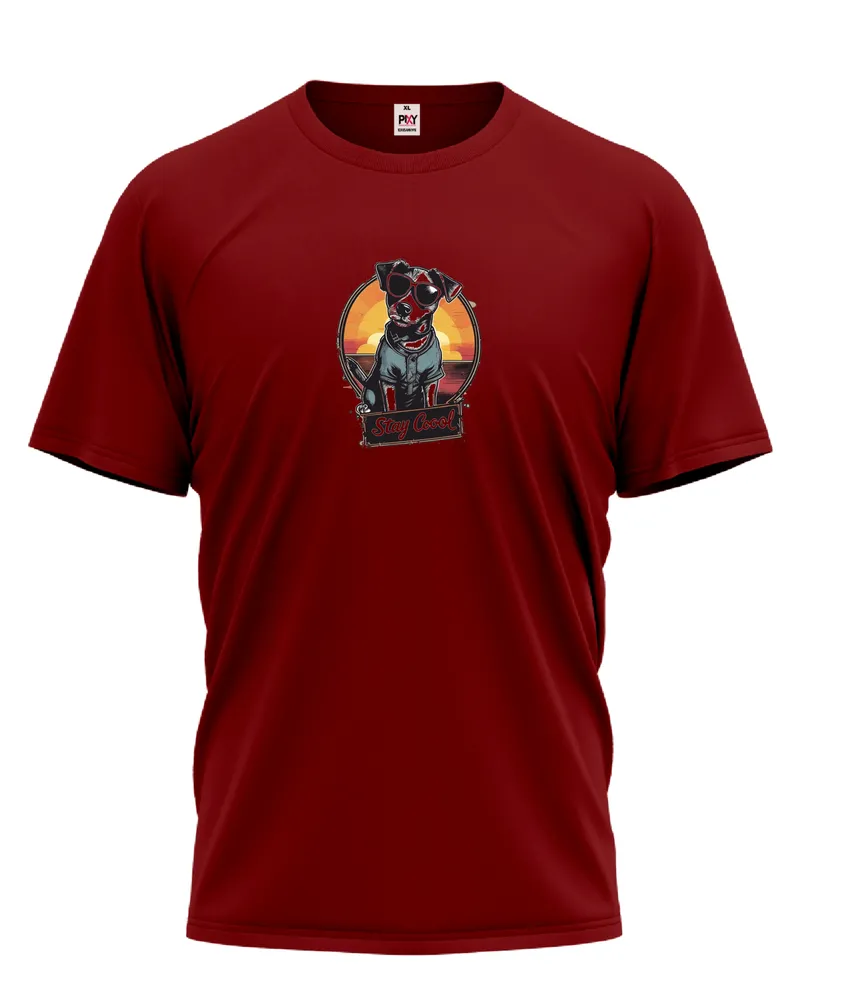 Unisex tričko s krátkým rukávem s potiskem pejska Stay Cool
